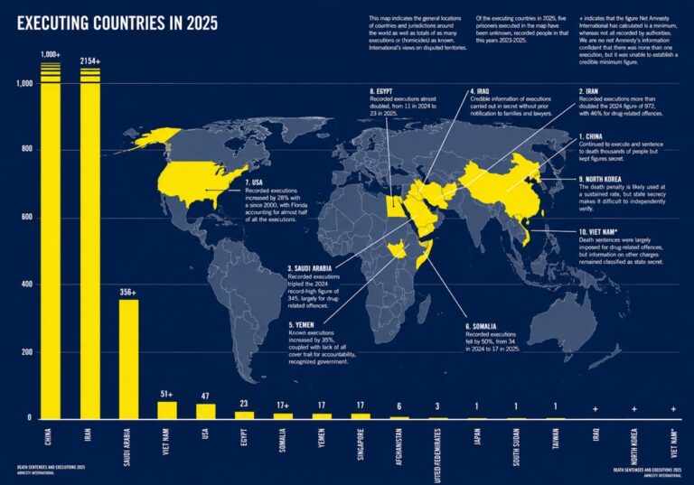 Iran more than doubled executions in 2025 as global use of the death penalty hit 44-year high, report says